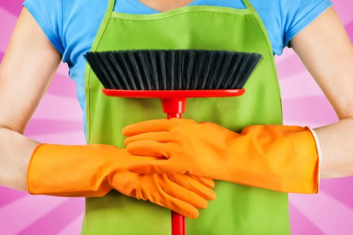 Kensal Green carpet cleaning service treating a carpet stain