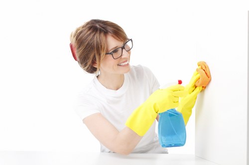 Kensal Green Carpet Cleaners team following insured and safe carpet cleaning procedures